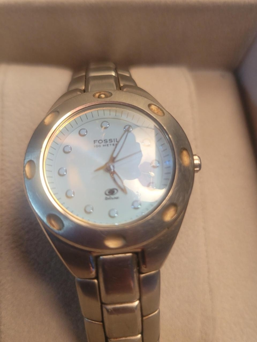 Fossil Women's Silver Stainless Steel Watch - Silver Dial
